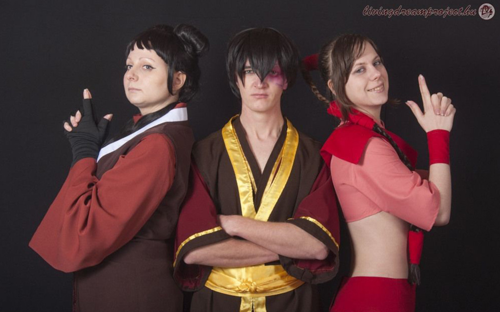 Photoshoot: Mai, Ty Lee és Zuko (Avatar Aang legendája – Catleen, Galaxina és Nagy Gábor)
