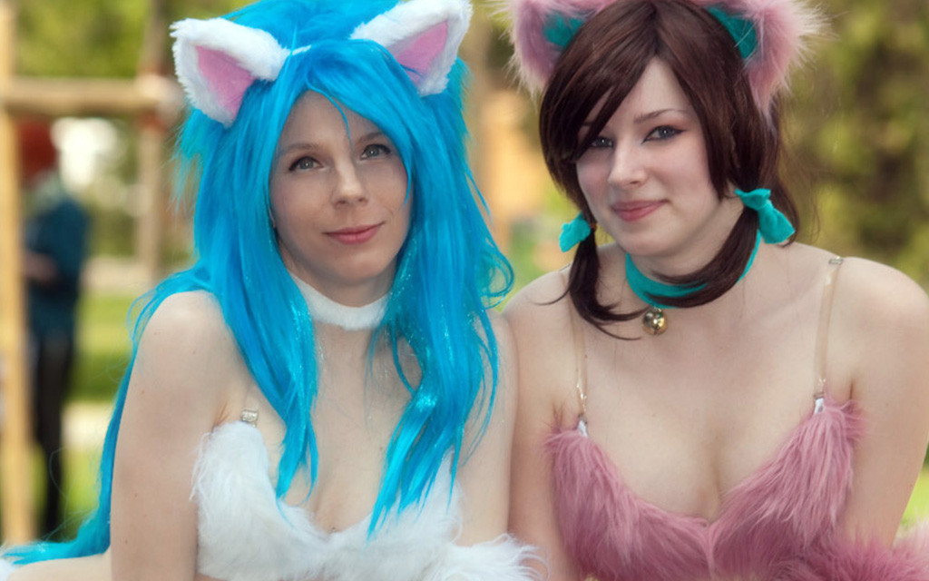 Photoshoot: Kitty duo (Darkstalkers – Yuriko és Enji)