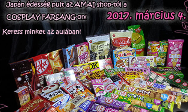Japán finomságok a Cosplay Farsangon, az Amai Shop-ban