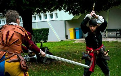 Harc LARP fegyverekkel a Cosplay Farsangon