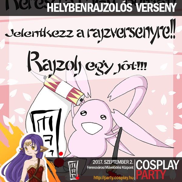 Helybenrajzolós verseny az őszi Cosplay Partyn