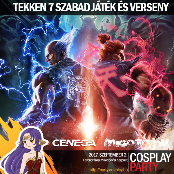 Tekken 7 szabad játék és verseny az őszi Cosplay Partyn
