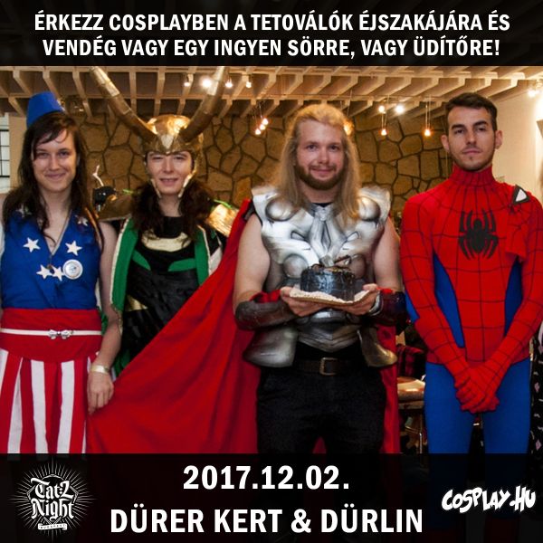 Megéri cosplayben érkezni a Tetoválók éjszakája 2017-re!