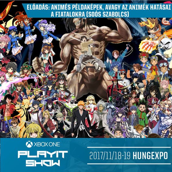 Animés példaképek, avagy az animék hatásai a fiatalokra (Sooós Szabolcs előadása), a Cosplay Falu színpadán!