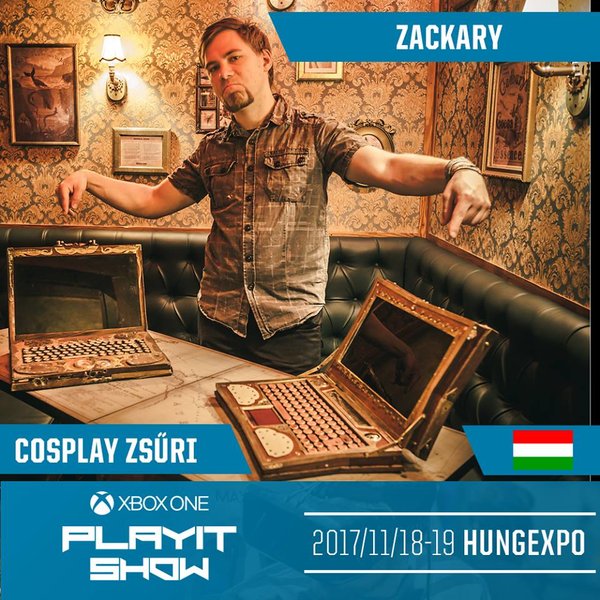 Az Xbox One PlayIT Show Budapest cosplayverseny zsűrink harmadik tagja Zackary!