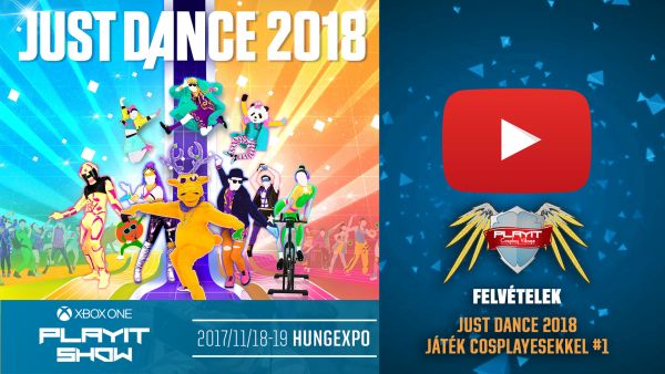 PLAYIT SHOW BUDAPEST 2017-NOV – Cosplay Village (1. nap) – 10 – Just Dance 2018 játék cosplayesekkel
