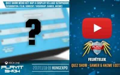 PLAYIT SHOW BUDAPEST 2017-NOV – Cosplay Village (2. nap) – 09 – Quiz Show – Gamer & Anime Edition