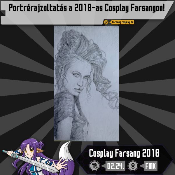 Portrérajzoltatás a 2018-as Cosplay Farsangon!