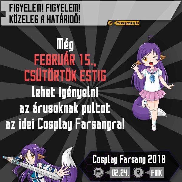 FIGYELEM! FIGYELEM! KÖZELEG A HATÁRIDŐ!