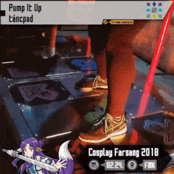 Pump It Up táncpad a 2018-as Cosplay Farsangon!