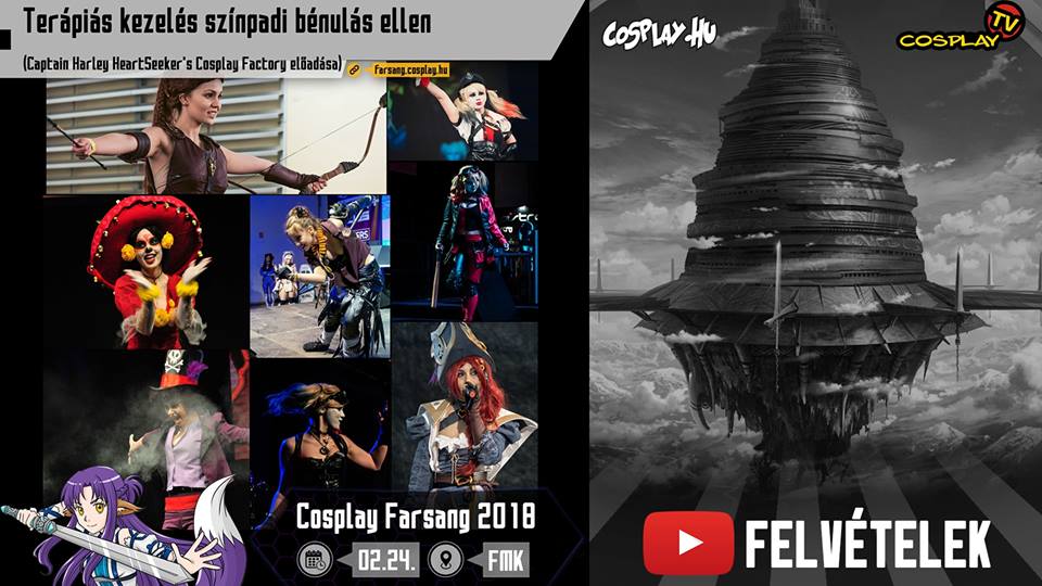 2018 COSPLAY FARSANG FELVÉTELEK – Terápiás kezelés színpadi bénulás ellen (Captain Harley HeartSeeker előadása)
