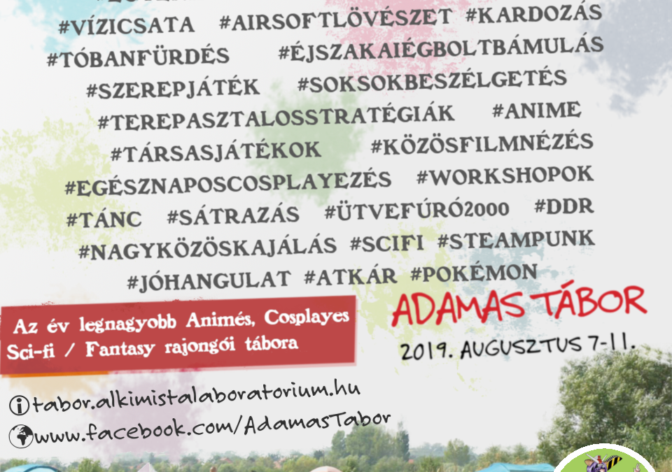 Programajánló: Adamas Tábor 2019