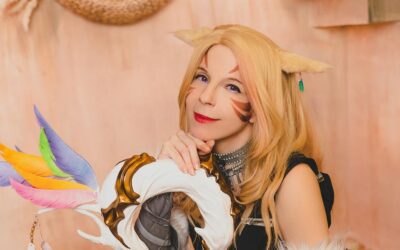 Photoshoot: Kisa Seira (Yuriko) (Final Fantasy XIV – Shadowbringers – Miqo’te healer – Ravel Keeper’s set)