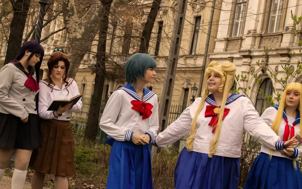 Photoshoot: Murachin, Lunathra, Reina, Nyuszifül és Usagi (Sailor Moon – Tsukino Usagi, Mizuno Ami, Hino Rei, Kino Makoto, Aino Minako)