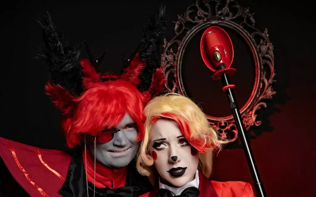 Photoshoot: Sweetmaniacgirl és Hami Cosplay (Hazbin Hotel – Charlie Morningstar és Alastor)
